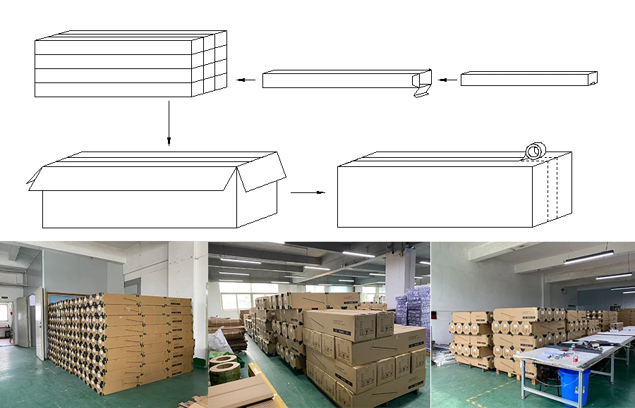 Commercial LED Linear Trunking Light with 50mm Width