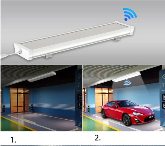 Conception de brevet Rectangle LED Tri-Proof Luminaire antipoussière 40W IP65 étanche