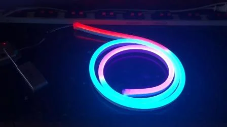 LED néon Flex IP65 décoration de noël éclairage extérieur Anti UV RGB bande LED Tube secteur bande néon corde Flex bande lumineuse