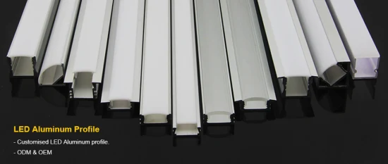 Canal de montage en aluminium LED Aluminium extrudé LED pour armoire