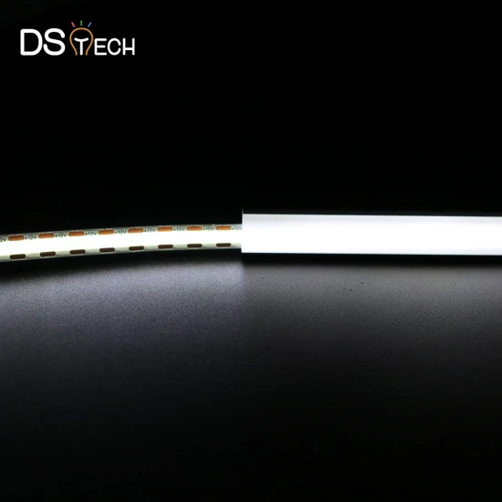 Sans point dans le profilé en aluminium LED lumière linéaire 9W 12W 480chips/M haute densité COB LED bande lumineuse LED bande lumineuse flexible