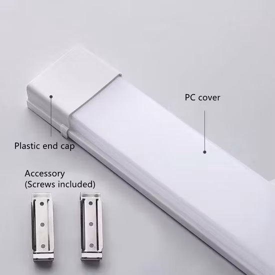 20W/40W/60W IP20/IP44 LED Lght Plafond Batten Connectable LED Lumière Linéaire
