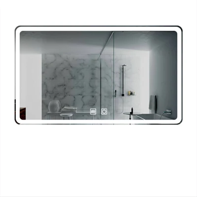 Miroir intelligent à LED d'alimentation directe d'usine pour salle de bains 0678